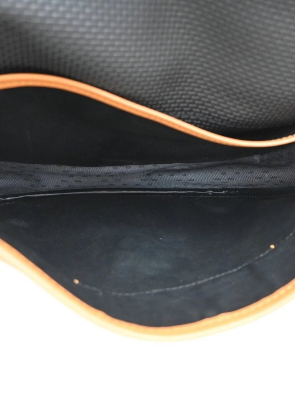 YVES SAINT LAURENT YSL Logo Shoulder Bag PVC Leather Black Brown GHW 63CA789 - Picture 10 of 16